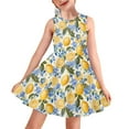 thumbnail image 1 of FOR U DESIGNS Lemon Flower Girls Tank Dresses Size 7-8 Years Junior Sleeveless Dresses Novelty Knee Length Princess Dresses for Toddler Kids Teens Active Flowy Dress, 1 of 6