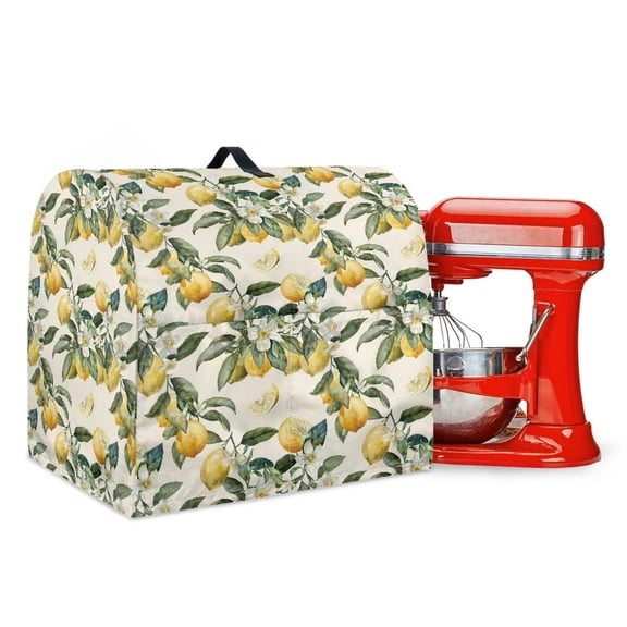 FOR U DESIGNS Lemon Flower Kitchen Aid Mixer Cover Washable Stand Mixer Dust Covers for Stand Mixer or Coffee Maker Home Decor Fits All Tilt Head and Bowl Lift Models - L