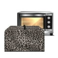 thumbnail image 1 of FOR U DESIGNS Leopard Print Microwave Oven Cover Washable Microwave Dust Covers Protector All-Season Microwave Dust Covers Cloth (18.25" W x 14.5" D x 11" H)-S, 1 of 8