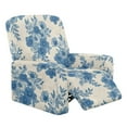 thumbnail image 1 of FOR U DESIGNS Lotus Flower Print Recliner Chair Covers with Armrest, Breathable Reclining Slipcovers Comfortable Recliner Couch Covers with Storage Pocket, 1 of 8