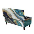 thumbnail image 1 of FOR U DESIGNS Marble Print Ottoman Cover for Flip-Top Storage Footstool Stretch Bench Slipcover, Washable Soft Stool Slipcover with Elastic Band Footstool Cover for Bedroom, 1 of 7