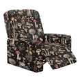 thumbnail image 1 of FOR U DESIGNS Mushroom Flower Print Recliner Chair Covers, Anti-Dust Slip Covers for Sofas Couches Washable Recliner Armchair Protector Home Decor Accessories, 1 of 8