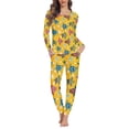 thumbnail image 1 of FOR U DESIGNS Ocean Turtle Pajamas Sets for Women Long Sleeve 2 Piece Size 2XL Pj Set for Women Long Pants with Pockets Nightwear with Long Crew Neck Tops Winter, 1 of 6