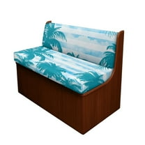 FOR U DESIGNS Palm Tree Pattern 2 Pack RV Dinette Cushion Covers Breathable Sofa Furniture Protector Replacement Loveseat Sofa Chair Cover Camper Seat Covers Dinette Booth