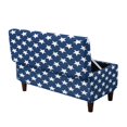 thumbnail image 1 of FOR U DESIGNS Patriotic Star Print Ottoman Cover Washable Storage Bench Slipcover Stretch Storage Bench Cover Folding Footrest Stool Slipcover Footstool Protector with Elastic Band, 1 of 7