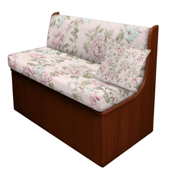 FOR U DESIGNS Peony Pattern 3 Pcs RV Dinette Cushion Covers Replacement RV Dinette Booth Seats Cover Sofa Chair Cover Pillowcase Furniture Protector for RV Camper Car Bench