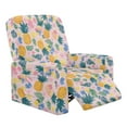 thumbnail image 1 of FOR U DESIGNS Pineapple Pattern Recliner Chair Covers with Armrest, Wear-Resistan Slipcover for Sofas Couches Elastic Lazy Boy Recliner Covers with Elastic Bottom, 1 of 8