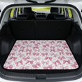 thumbnail image 1 of FOR U DESIGNS Pink Bow Heart Star Print Car Trunk Mat Heavy Duty Non-Slip Cargo Liner All Weather Dustproof Durable Rear Trunk Protection for Most Car Models, 1 of 7