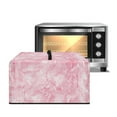 thumbnail image 1 of FOR U DESIGNS Pink Marble Print Microwave Oven Cover Foldable Toaster Oven Covers Dustproof Microwave Oven Grill Covers Protector Home Decoration Accessories-L, 1 of 8