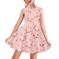 thumbnail image 1 of FOR U DESIGNS Pink Pig Junior Sleeveless Dresses for Girls Soft Round Neck Tank Sundress for Home School Holiday Playwears Comfy A Line Pleat Dress Size 9-10, 1 of 6