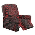 thumbnail image 1 of FOR U DESIGNS Polynesian Tribel Red Pattern Recliner Chair Covers with Armsm, Breathable Slip Covers for Sofas Couches Polyester Lazy Boy Recliner Cover with Elastic Bottom, 1 of 8