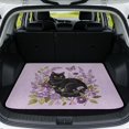 thumbnail image 1 of FOR U DESIGNS Purple Cat Flower Butterfly Print Car Trunk Mat for Truck SUV All Weather Cargo Liner Non-Slip Durable Rear Trunk Protection for Outdoor Activities, 1 of 7
