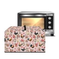 thumbnail image 1 of FOR U DESIGNS Rooster Chicken Rose Print Microwave Oven Dust Cover Portable Microwave Oven Folding Covers Wear-Resistan Lid for Air Fryer Toaster Oven (18.25" W x 14.5" D x 11" H)-S, 1 of 8