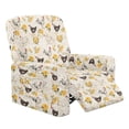 thumbnail image 1 of FOR U DESIGNS Rooster Chicken Rose Print Recliner Chair Covers with Armrest, Anti-Slip Recliner Sofa Slipcover Washable Lazy Boy Recliner Covers, Prevent Wear and Pet Hair, 1 of 8