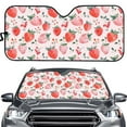 thumbnail image 1 of FOR U DESIGNS Strawberry Car Sunshade Folding Autoshade Sun Visor UV Sun and Heat Reflector Pink Windshield Sunshade Universal Fit Automotive Interior Accessories, 1 of 5