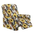thumbnail image 1 of FOR U DESIGNS Sunflower Cow Pattern Recliner Chair Covers Elastic Recliner Sofa Slipcovers with Armrest, Wear-Resistan Sofas Couches Slip Covers for Pet,Kids, 1 of 8