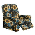 thumbnail image 1 of FOR U DESIGNS Sunflower Daisy Print Recliner Chair Covers with Armrest, Anti-Slip Recliner Sofa Slipcover Washable Lazy Boy Recliner Covers, Prevent Wear and Pet Hair, 1 of 8