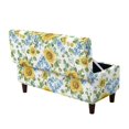 thumbnail image 1 of FOR U DESIGNS Sunflower Leaf Print Ottoman Slipcover Stretch Flip-Top Storage Bench Cover Rectangle Foot Chest Cover Washable Non-Slip Stool Protector with Elastic Band for Dogs Pets, 1 of 7