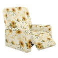 thumbnail image 1 of FOR U DESIGNS Sunflower Music Note Pattern Recliner Chair Covers with Arms, Washable Lazy Boy Recliner Covers Polyester Chair Covers for Living Room Home Decor Accessories, 1 of 8