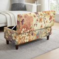 thumbnail image 1 of FOR U DESIGNS Watercolor Cherry Blossom Print Ottoman Cover Washable Footstool Covers Thick Slipcover for Rectangle Ottoman, Washable Storage Furniture Protector for Dogs Pets, 1 of 7
