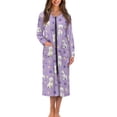 thumbnail image 1 of FOR U DESIGNS West Highland White Terrier Print House Dresses for Woman Lightweight Long Sleeve Night Shirts Breathable Sleep Dress House Dresses for Woman with Pockets, M, 1 of 8