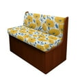 thumbnail image 1 of FOR U DESIGNS Yellow Poppy Flower Pattern 2 Pack RV Dinette Cushion Covers Washable Camper Cushion Slipcover Scratch-Resistant Sofa Chair Cover Camper Seat Covers Dinette Booth, 1 of 7