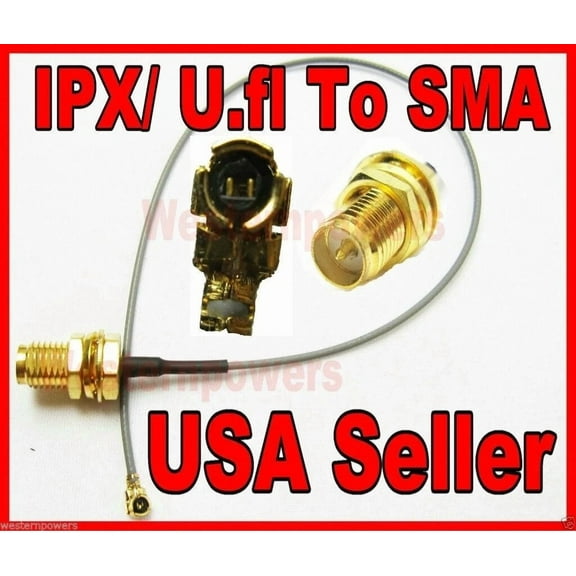 U.Fl Ipx To Rp-Sma Male Pigtail Cable For Wifi Wireless