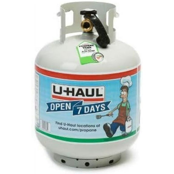 U-Haul 20 lb. Propane Tank- POL and QCC Compatible - Approx. 4.6 Gallon Propane Gas Capacity