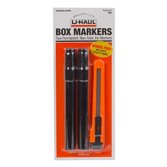 U-Haul Box Markers With Knife