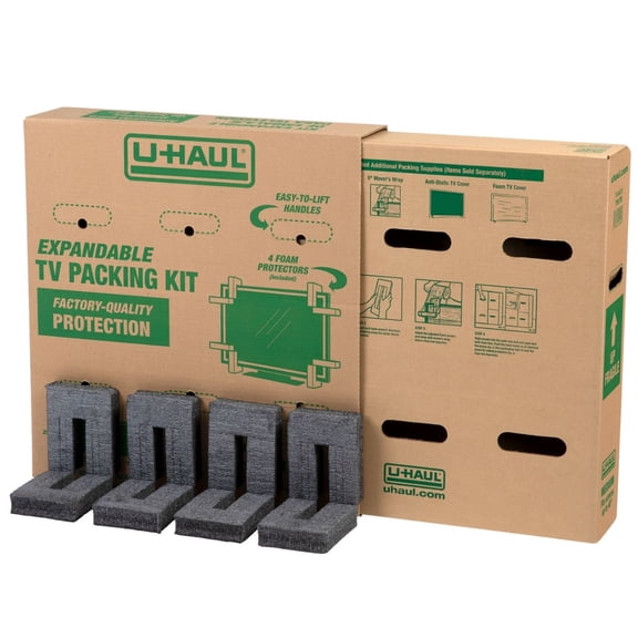 U-Haul Heavy-Duty Expandable TV Moving Box - Medium (Under 40")