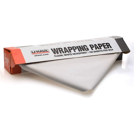 U-Haul Newsprint Packing Paper For Moving and Shipping - 100 sheets - 5 lbs. - 24” x 30” Sheets