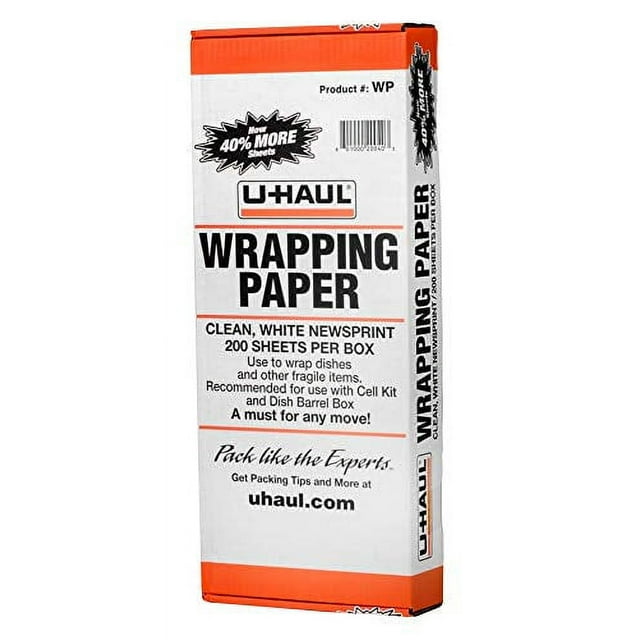 U-Haul Newsprint Packing Paper For Moving and Shipping - 500 sheets ...