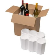 U-Haul Wine 6 Bottle Wine Shipping, Moving & Packing Kit - Includes a 14-13/16” x 10” x 15” Box & Styrofoam Inserts