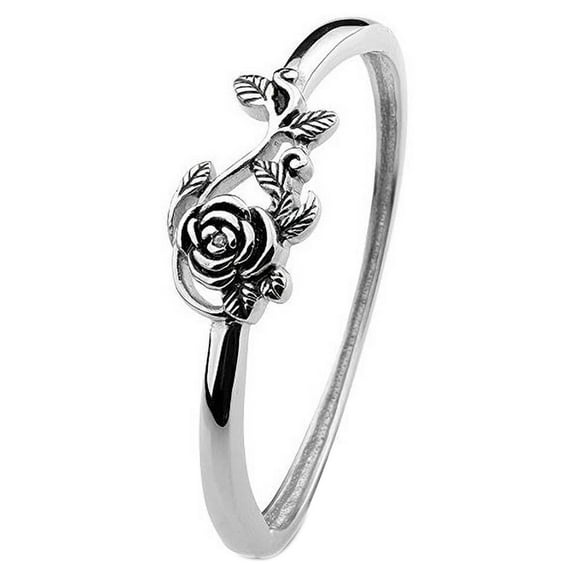 U&I Entertainment Stacking Flower, Fashion Ring, Sterling Silver, 6"