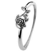 U&I Entertainment Stacking Flower, Fashion Ring, Sterling Silver, 6
