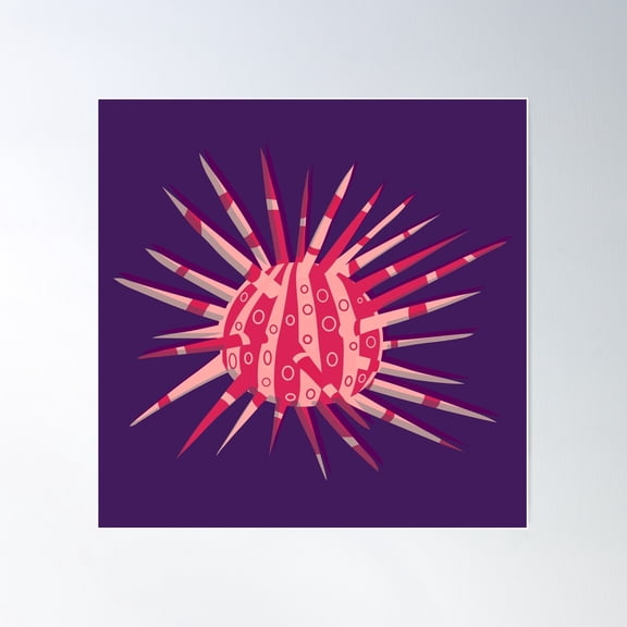 U Is An Urchin Poster Wall Art, Modern Wall Decor For Living Room Bedroom, 17x17 UNFRAMED