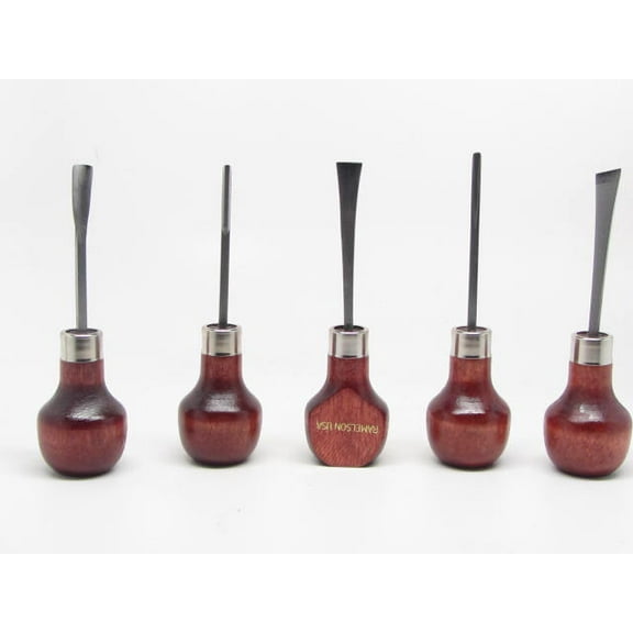 U J Ramelson 107 Wood Cut Carving , Gunsmithing, Craft Hobby Tools set of 5