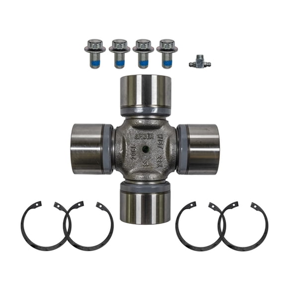 U-Joint Kit SPRTAB Style Greaseable Universal Joint with Snap Ring 6.772 Inch SPL350 Series - Bearing Cap Dia 2.559 Inch Replaces SP-SPL350X SPL350 SPSPL350X