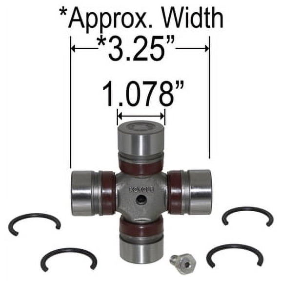 U Joint, Permalube Alpha Gen II w/Internal Clips 1991-UpPro #: 64536 X-Ref #: 805536A 118-2097, 9-72406
