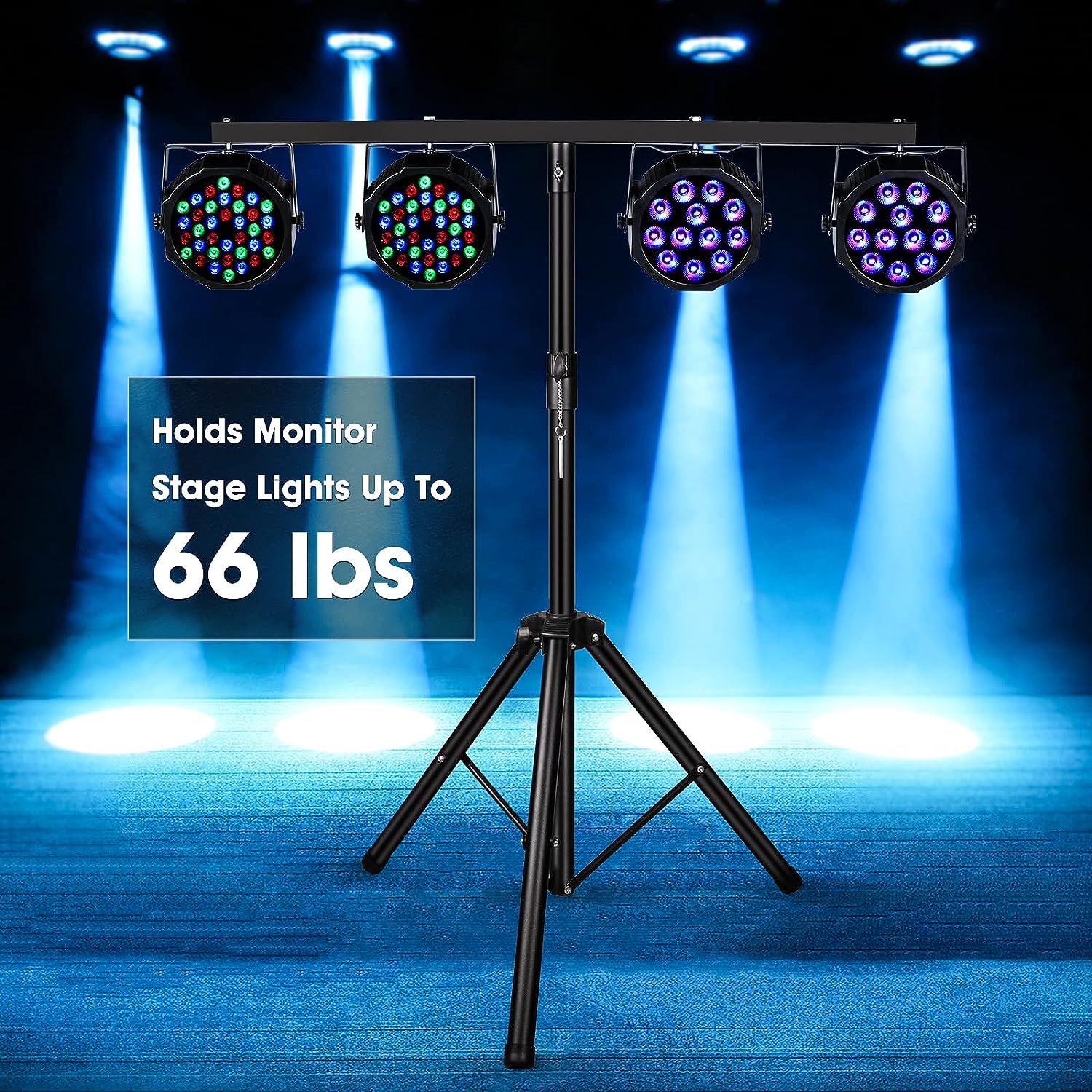 U`King Products Dj Light Stand, Light Stand Tripod, Pro Audio DJ