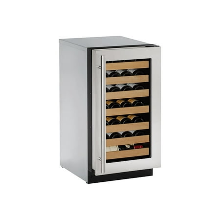 U-Line - Wine Captain 31-Bottle Built-In Wine Cooler - Stainless Steel