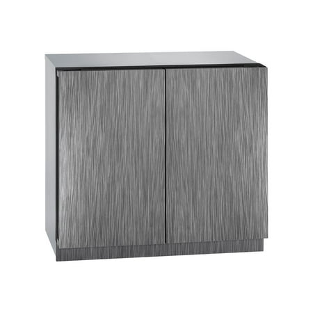 U-3036RRGLS-00B 36" Modular 3000 Series Compact Refrigerator with 6.9 cu. ft. Capacity 246 Can Capacity Convection Cooling System U-Select Control and Triple Thermopane Glass Door in Stainless Steel