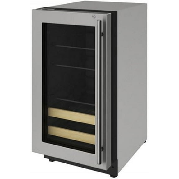 U-Line U-2218Bev15a 18" Wide 87 Can Capacity Energy Star Left Handed Beverage Center -