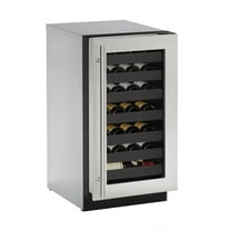 U-Line U-2218Wc 18" Wide 31 Bottle Capacity Undercounter Glass Door Wine Cooler From The