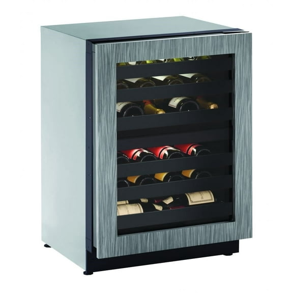 U-Line U-2224Zwc 24" Wide 43 Bottle Capacity Undercounter Glass Door Wine Cooler From The