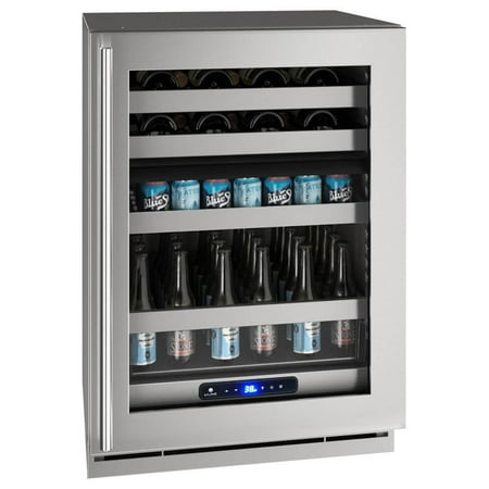 U-Line - 5 Class 14-Bottle Dual Zone Wine Cooler - Stainless steel