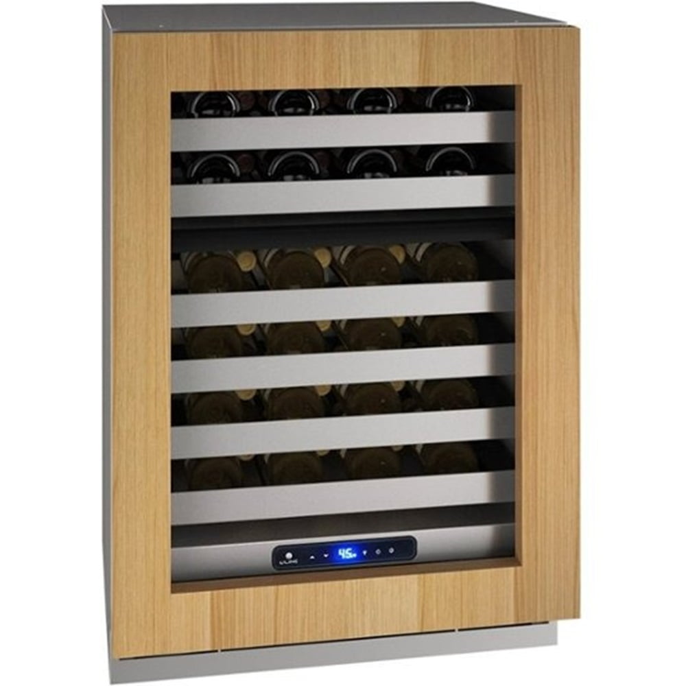 U-Line UHWD524-IG01A 5 Class 49-Bottle Dual Zone Wine Cooler - Custom Panel Ready