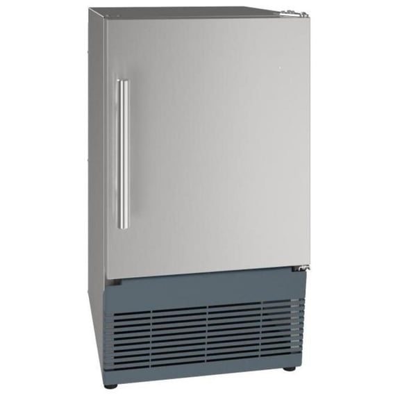 U-Line UACR015-SS01A Ada Collection 15" Wide 25 Lbs. Capacity Built-In / Free Standing Ice