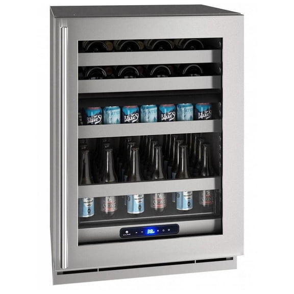 U-Line Uhbd524-G41a 5 Class 24" Wide 14 Bottle Capacity And 72 Can Capacity Right Handed