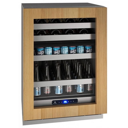 U-LINE Hbd524 24" Dual-zone Beverage Center With Integrated Frame Finish and Field Reversible Door Swing (115 V/60 Hz Volts /60 Hz Hz) UHBD524IG01A